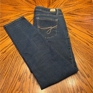 JORDACHE Women’s Denim “SKINNY” Jeans Size 8, Medium/Dark Blue